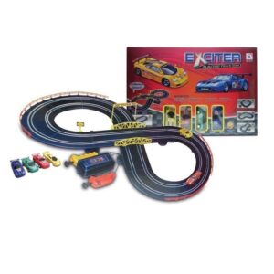 Exciter kreatívan építhető versenypálya szett 4 db különböző színű kilőhető kisautóval (BBJ) - Image 4