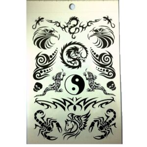 Felragasztható tetoválás készlet gyerekeknek több mint 80 mintával (BBM) (FX) - Image 6