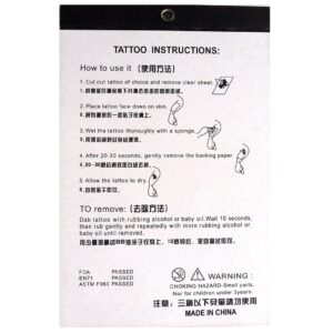 Felragasztható tetoválás készlet gyerekeknek több mint 80 mintával (BBM) (FX) - Image 12