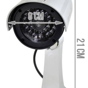 Dönthető, forgatható, vízálló valósághű álkamera - pulzáló piros LED-del a behatolók ellen (BBL) - Image 6