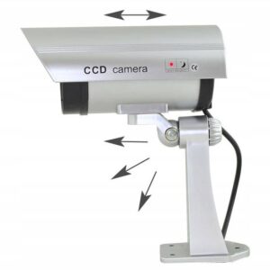 Dönthető, forgatható, vízálló valósághű álkamera - pulzáló piros LED-del a behatolók ellen (BBL) - Image 7