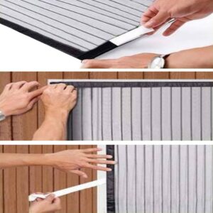 Ajtóra rögzíthető mágneses szúnyogháló - mágneszáras - 220 x 100 cm (BBM) - Image 7