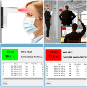 Falra-, állványra szerelhető automata intelligens LÁZMÉRŐ - érintésmentes (BBL) - Image 5