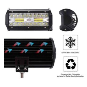 Autós LED reflektor - 120W 165mm IP68 10-30V (THM) (BBD) - Image 4