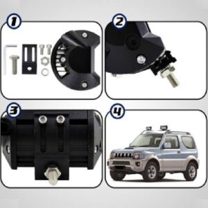 24 LED-es autó reflektor - 72W, IP68, 10-30V (BBD) - Image 4