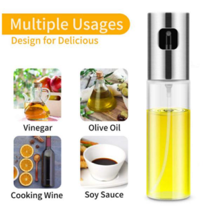 BBQ olaj- és ecetpermetező spray – rozsdamentes acél és üveg, 100 ml – precíz adagolás és stílusos dizájn (BBM) (BBKM) - Image 5