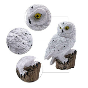 Bagoly alakú LED-es, napelemes kültéri dekor lámpa leszúrótüskével (BBV) - Image 10