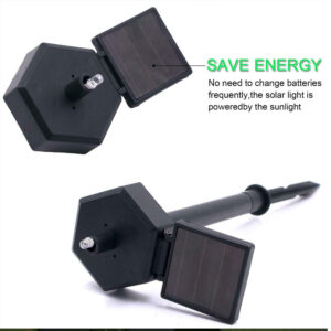 Bagoly alakú LED-es, napelemes kültéri dekor lámpa leszúrótüskével (BBV) - Image 9