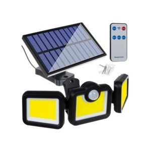 171 COB LED-es napelemes fali lámpa, fény- és mozgásérzékelővel, távirányítóval JD-2959A (BBV) - Image 11