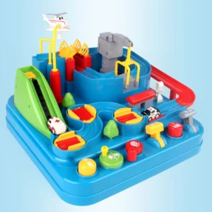 Car adventure izgalmas játék autópálya szett 4 db kisautóval és helikopterrel (BBJ) - Image 3