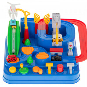 Car adventure izgalmas játék autópálya szett 4 db kisautóval és helikopterrel (BBJ) - Image 10