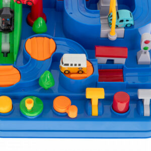 Car adventure izgalmas játék autópálya szett 4 db kisautóval és helikopterrel (BBJ) - Image 4