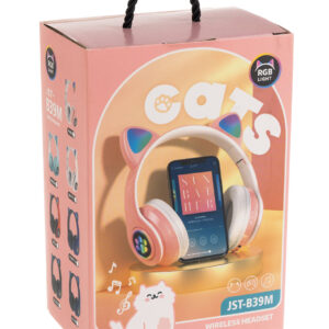 Cicafüles vezeték nélküli fejhallgató – fekete (BBD) (BBV)(BBJH) - Image 3