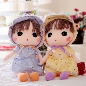 Csenge baba - puha plüss baba csinos ruhában - 60 cm (BBE) - Image 4