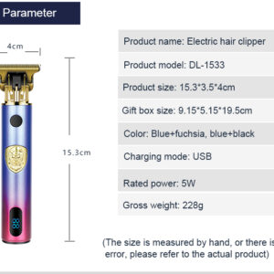 DALING DL-1533 professzionális hajvágó (BBV) - Image 3