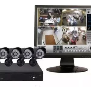 Komplett megfigyelő rendszer, 4 csatornás megfigyelő központtal és 4 darab kamerával - IP66 védelemmel és 24 infravörös LED-del (BBV) - Image 3