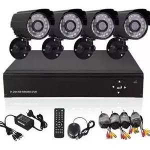 Komplett megfigyelő rendszer, 4 csatornás megfigyelő központtal és 4 darab kamerával - IP66 védelemmel és 24 infravörös LED-del (BBV) - Image 5