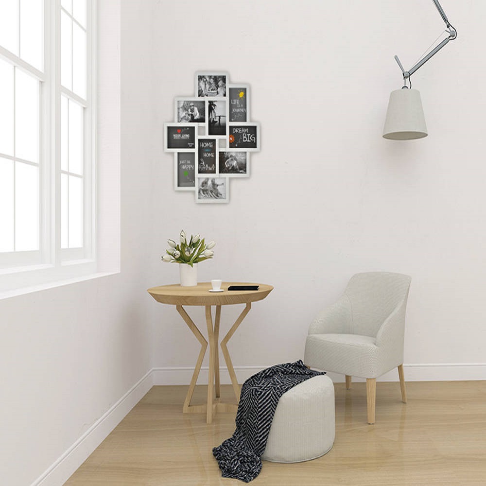 White interior – blank wall mockup – wall art display