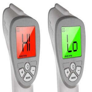 Digitális, érintés mentes infravörös hő-, és lázmérő - LCD kijelzővel, háttérvilágítással (BBV) - Image 6