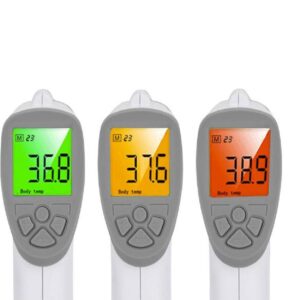 Digitális, érintés mentes infravörös hő-, és lázmérő - LCD kijelzővel, háttérvilágítással (BBV) - Image 9