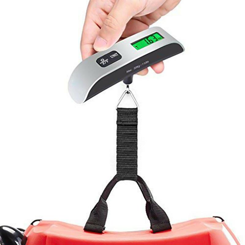 Digitális kézi bőröndmérleg poggyász súlymérő (6)
