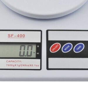 Digitális konyhai mérleg - nagy kijelzővel, automatikus kikapcsolás funkcióval , 1g-5kg (BBL) - Image 6