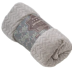 Dombornyomott, kellemes tapintású puha ágytakaró - szürke pléd 200x230cm (BBCD) (FX) - Image 7