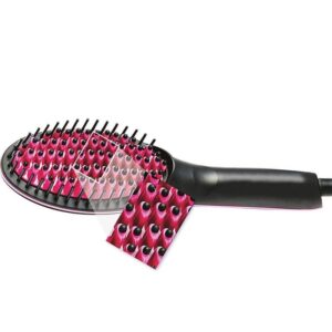 Elektromos hajkefe - hajegyenesítő fésű LCD kijelzővel, hőmérsékletszabályzóval (BBV) - Image 4