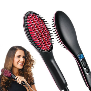 Elektromos hajkefe - hajegyenesítő fésű LCD kijelzővel, hőmérsékletszabályzóval (BBV) - Image 3