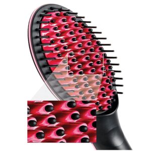 Elektromos hajkefe - hajegyenesítő fésű LCD kijelzővel, hőmérsékletszabályzóval (BBV) - Image 6