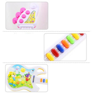 Nyakba akasztható elemes játék gitár dallamokkal - 45 cm (BBMJ) - Image 6