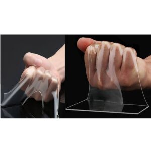 Extra erős, vízálló, rugalmas kétoldalas nano ragasztószalag - 3 méter, átlátszó (BBM) - Image 7