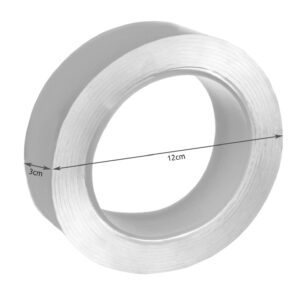 Extra erős, vízálló, rugalmas kétoldalas nano ragasztószalag - 3 méter, átlátszó (BBM) - Image 16