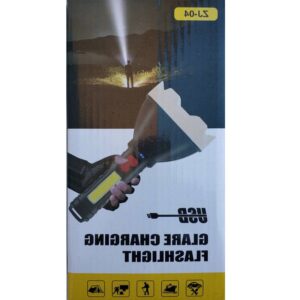 Extra nagy teljesítményű, újratölthető, vízálló kézi lámpa - 4 funkciós keresőlámpa ZJ-04 (BBL) (BBV) - Image 5