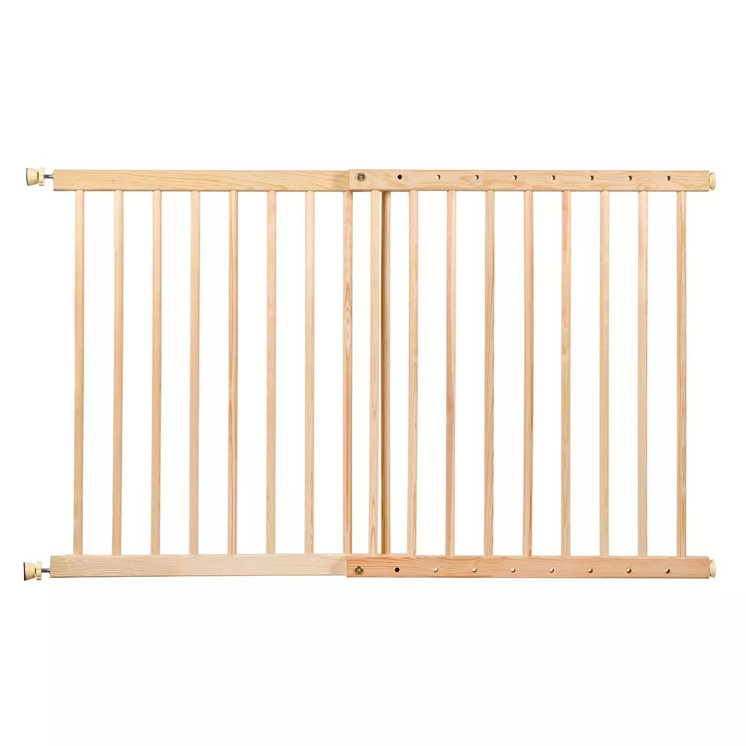 Fából készült biztonsági ajtórács – lépcsővédő, állítható szélességgel (BB-21730) (3)