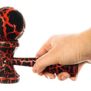 Fából készült készségfejlesztő játék (kendama) - piros - Image 3