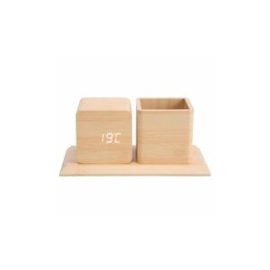 3in1 fahatású asztali óra - hangvezérléses ébresztőóra, tolltartó és hőmérő (BBV) - Image 12