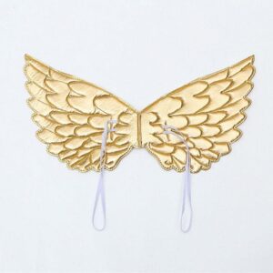 Farsangi unikornis jelmez kislányoknak szivárványszínű ruhával, fejdísszel és szárnyakkal - M méret - 120 cm magasságra (BBJ) - Image 5