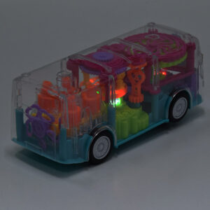 Világító és zenélő játék autóbusz átlátszó műanyagból (BBJ) - Image 4