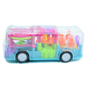 Világító és zenélő játék autóbusz átlátszó műanyagból (BBJ) - Image 7