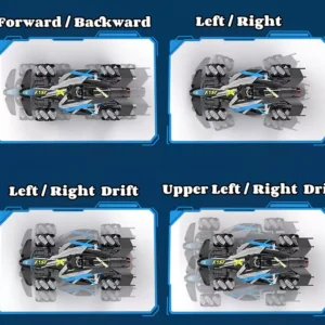 Formula drift car - világító, zenélő, füstölő versenyautó távirányítóval, kézi vezérlővel  (BBJ) - Image 13