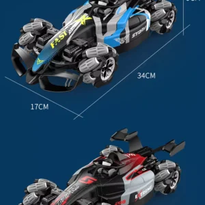 Formula drift car - világító, zenélő, füstölő versenyautó távirányítóval, kézi vezérlővel  (BBJ) - Image 15