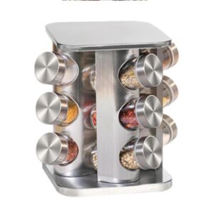 Forgó fűszertartó állvány 12 üveggel – praktikus és modern konyhai kiegészítő (BBA) (BBM) (BBV) (BBKM) - Image 3