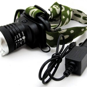 CREE Q5 LED-es csepp- és porálló akkumulátoros fejlámpa - hálózatról és szivargyújtóról is tölthető (BBL) - Image 4