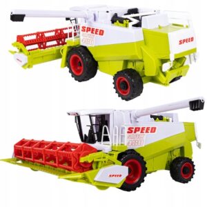 Nagy méretű élethű játék kombájn, aratógép - zöld színben - 25 cm (BBMJ) - Image 9