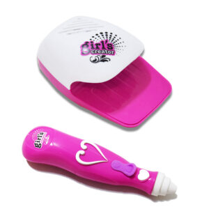 Girl’s Creator kreatív körömfestő szett - csillámporokkal, körömlakkokkal, körömszárítóval, szív alakú körömreszelővel (BBJ) - Image 4