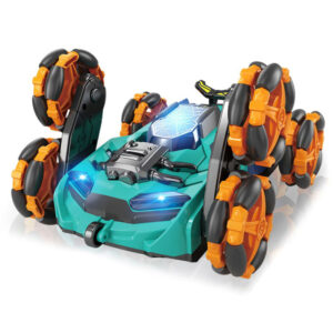 Hat kerekű, füstölő, távirányítós kaszkadőrautó -minden irányba mozgó póklábú terepjáró autó (BBJ) - Image 6