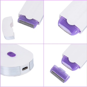 Hordozható epilátor USB töltéssel - Sensa-Light technológiával - 2 db szőrtelenítő fejjel (BBV) - Image 9