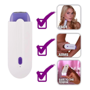 Hordozható epilátor USB töltéssel - Sensa-Light technológiával - 2 db szőrtelenítő fejjel (BBV) - Image 10