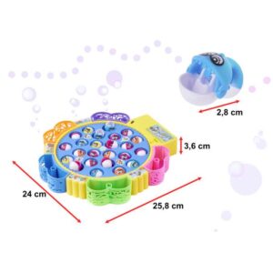 Horgászos játék forgó táblával és tátogó halakkal (BBLPJ) - Image 3
